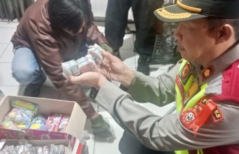 Kapolsek Margaasih Kompol. Bony Yuniar Oprasi Miras dan Petasan Jelang Malam Idul Fitri