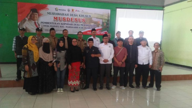 Koperasi Desa Merah Putih Desa Rahayu Sudah Terbentuk, H. Asep Andian Terpilih Menjadi Ketua