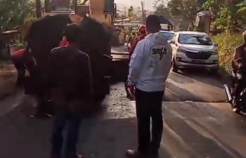 Hotmix Jalan Banjaran-Pangalengan: Warga Pangalengan Apresiasi Perbaikan Infrastruktur!