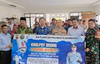 Kapolsek Margahayu Sosialisasikan Larangan Knalpot Brong