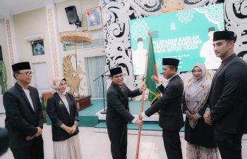 Lepas 157 Kafilah MTQH 39 Jabar, Bupati Kang DS Optimis Kabupaten Bandung Juara Umum.