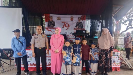 Sinergi Polri dan Masyarakat. Khitanan Massal Meriahkan HUT Bhayangkara ke-79 di Pangalengan