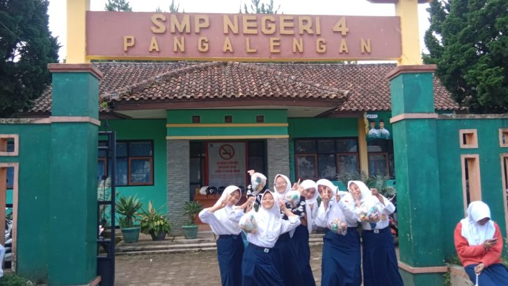 SMPN 4 Pangalengan. Program Makan Bergizi Gratis dapat Sambutan Hangat dari Siswa