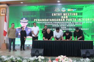 ENTRY MEETING DAN PENANDATANGANAN PAKTA INTEGRITAS DALAM PELAKSANAAN PPS KEJATI JABAR PADA DINAS BINA MARGA DAN PENATAAN RUANG PROV. JAWA BARAT