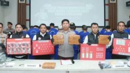 150 Kasus Penyalahgunaan Narkotika dan OKT Berhasil Diungkap Polres Sukabumi. 191 Tersangka Berhasil Diamankan