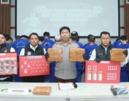 150 Kasus Penyalahgunaan Narkotika dan OKT Berhasil Diungkap Polres Sukabumi. 191 Tersangka Berhasil Diamankan
