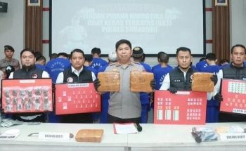 150 Kasus Penyalahgunaan Narkotika dan OKT Berhasil Diungkap Polres Sukabumi. 191 Tersangka Berhasil Diamankan