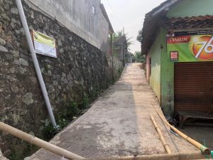 Pembangunan Jalan Lingkungan di Kp. Cisonggom RW 07 Disambut Gembira Warga