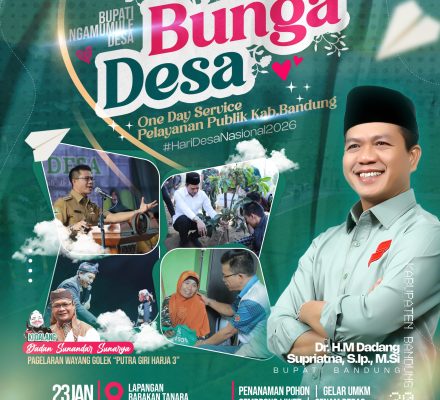 BUPATI BANDUNG KEMBALI SAPA WARGA MELALUI PROGRAM BUNGA DESA