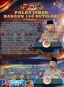 Kapolri Apresiasi Polda Jabar Bangun 168 Unit Rutilahu, Bukti Kepedulian Polri kepada Masyarakat