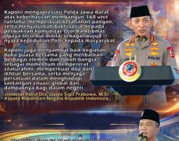 Kapolri Apresiasi Polda Jabar Bangun 168 Unit Rutilahu, Bukti Kepedulian Polri kepada Masyarakat